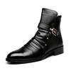 High Quality Business Casual Shoes Luxury Men's Chelsea Boots Fashion Pointed Toe Men's Boots Retro Leather Men Motorcycle Boots