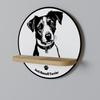Jack Russell Terrier Round Shelf