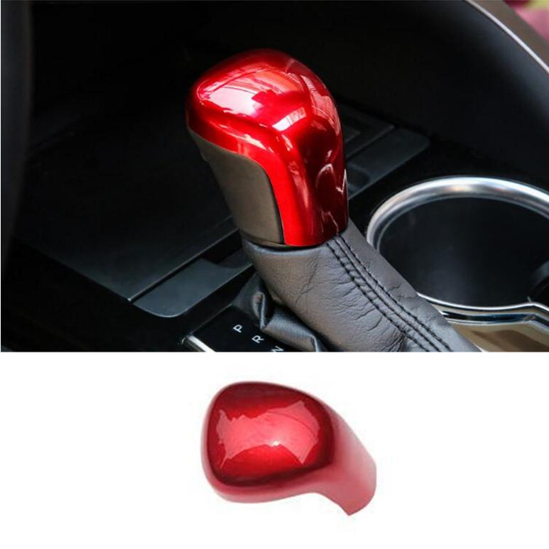 Red Chrome Gear Shift Knob Cover Trim For Toyota Corolla 2019-2022