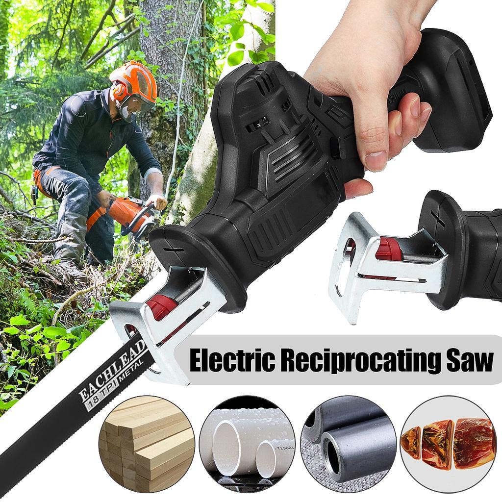 Cordless Reciprocating Saw Metal Wood Cutting Machine 18V Portable Electric Saw Woodworking Cutters