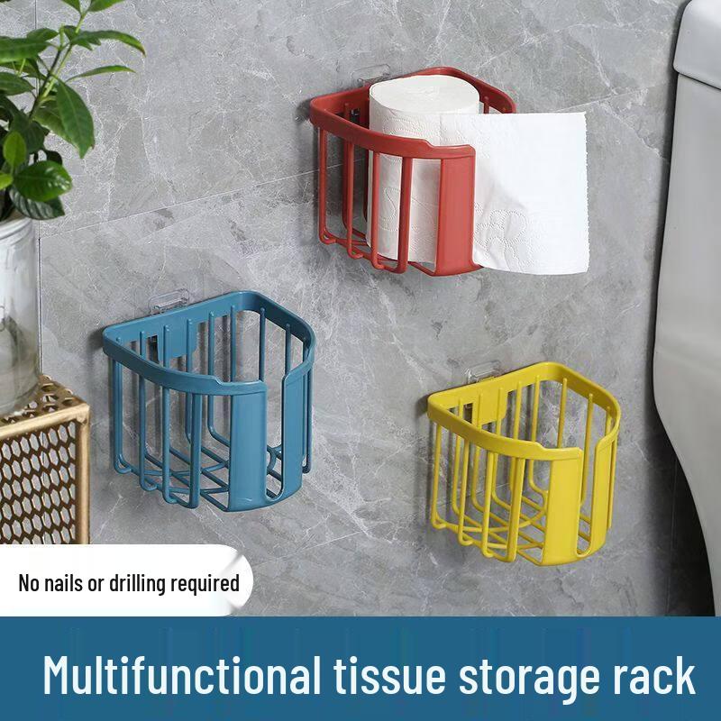 LIEI No-Drill Multifunctional Toilet Paper Holder