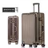 20-Inch Aluminum-Magnesium Alloy Carry-On Suitcase with Password Lock and Metal Frame