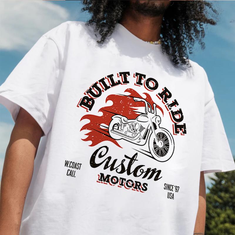 Motorcycle Flame Tshirt Print Tshirt 100 Cotton ONeck T Shirt Short Sleeve Casual Mens Tshirt Top Tees 4XL