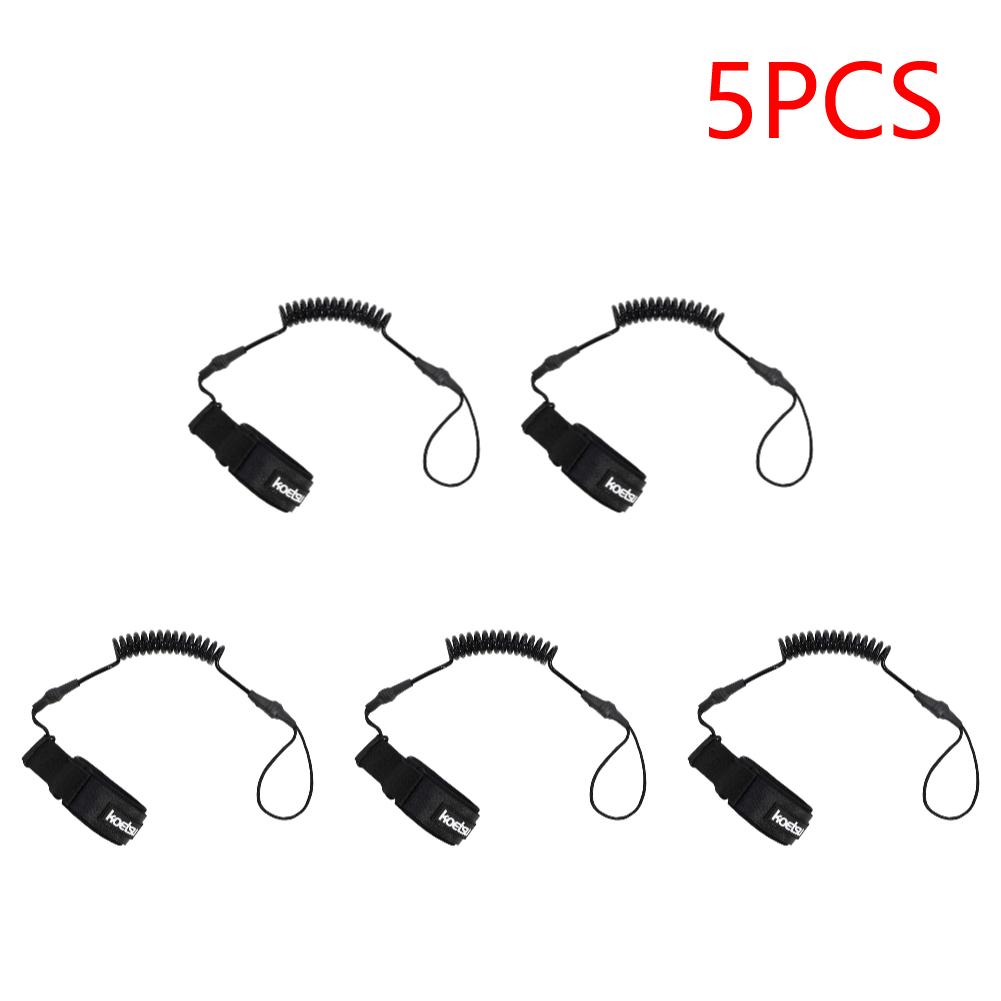 Coiled Bodyboarding Leash TPU Material Strong Cord Stand UP Paddle Board Leg Rope Stretchable for Fishing Tools Rods Strap