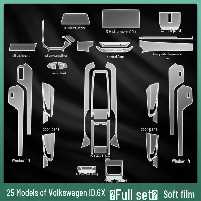 Volkswagen ID6X/CROZZ Interior Protective Film for Console and Gear Screen