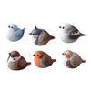 Hand Carved Texture Resin Cute Mini Bird Bird Figurine Small Statue Rustic Farmhouse