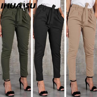 Women's Fashion Casual Solid Color Print Pants & Capris