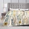 Warm Cozy Bedding Throws Plane Travel Get Well Soon Blanket  Flannel Bedspread For Sofa Home Graphic Sofa Bed Cover