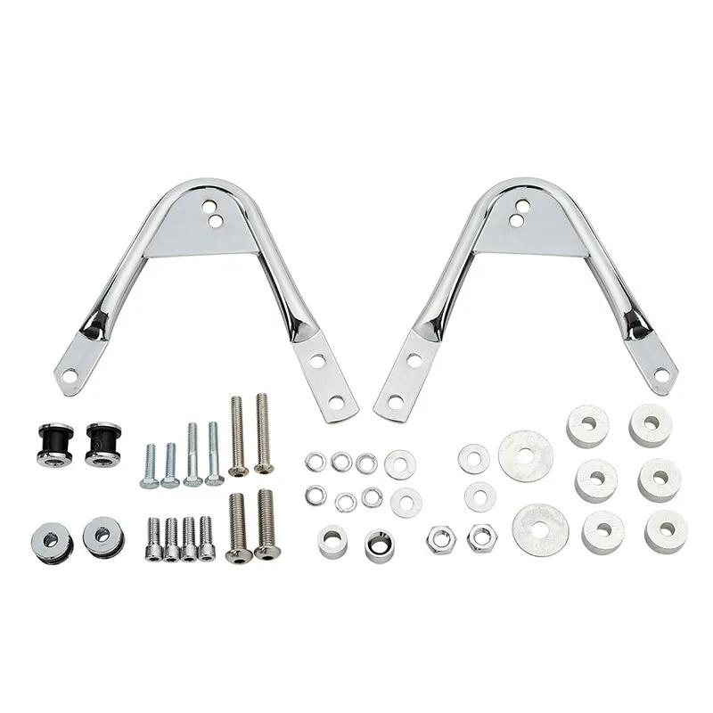 Motorcycle Detachable Two Up Luggage Rack Docking Hardware Kit For Harley Touring Road Glide Electra Glide 1997-2008