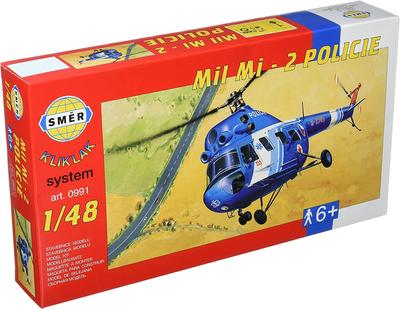 Semer Mil Helicopter Police Type Snap Kit Plastic Model SME40991 1/48 Mi-2