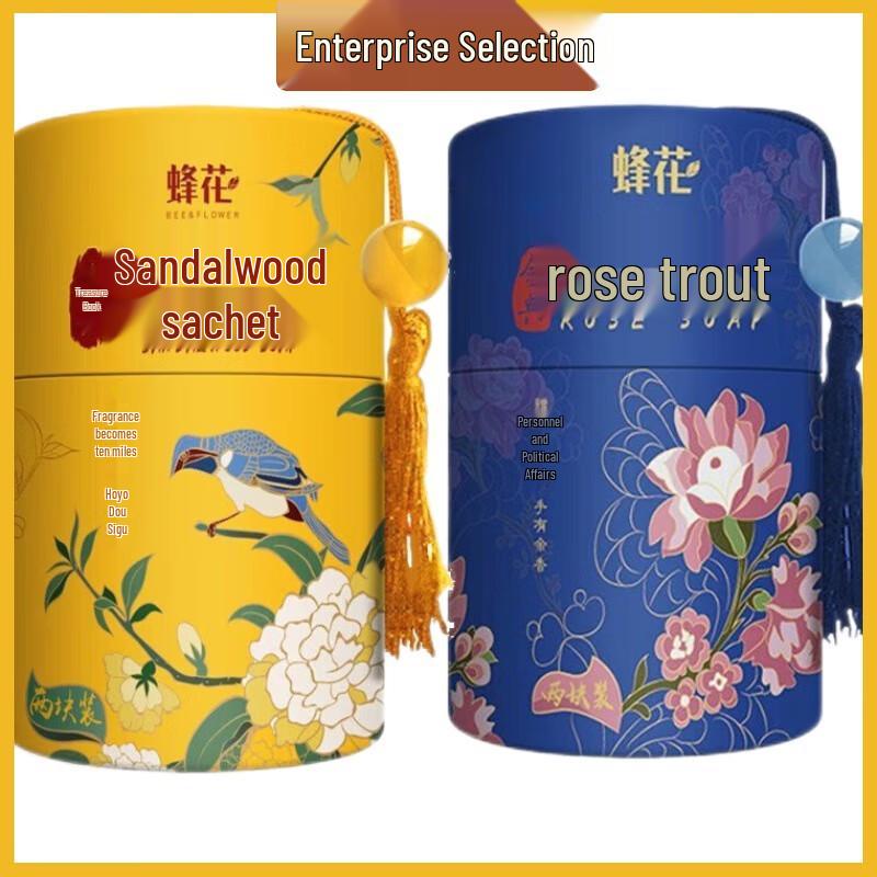

Bee & Flower Sandalwood & Rose Soap