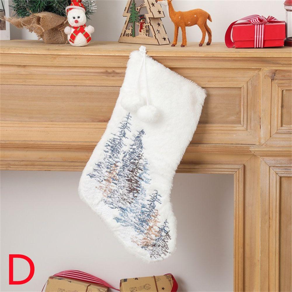 Weihnachtsmann Strümpfe Weihnachtsbaumschmuck Dekorationen Weihnachtsgeschenk Süßigkeitentüte Geschenk Tasche Weihnachtsstrumpf Sack Hängende Socken