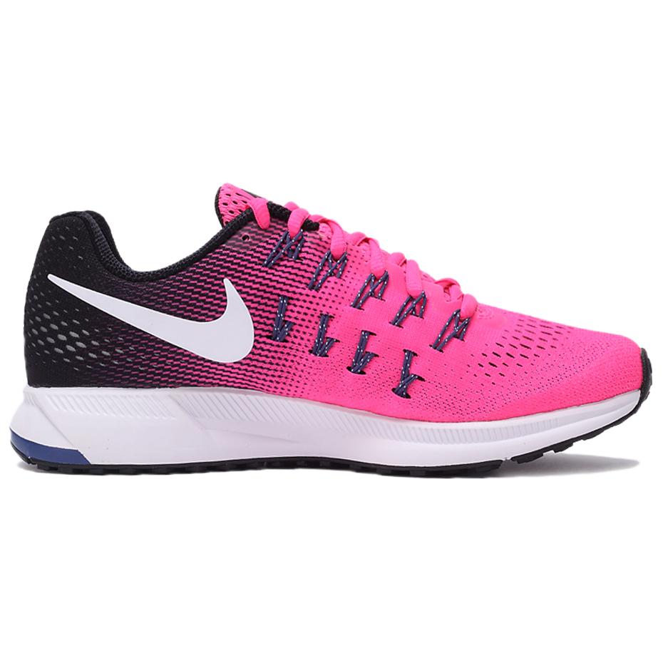 Nike Air Zoom Pegasus 33 Comfortable Versatile Non-Slip Durable Low-Top Running Shoes Women sneaker Pink Black 831356-600