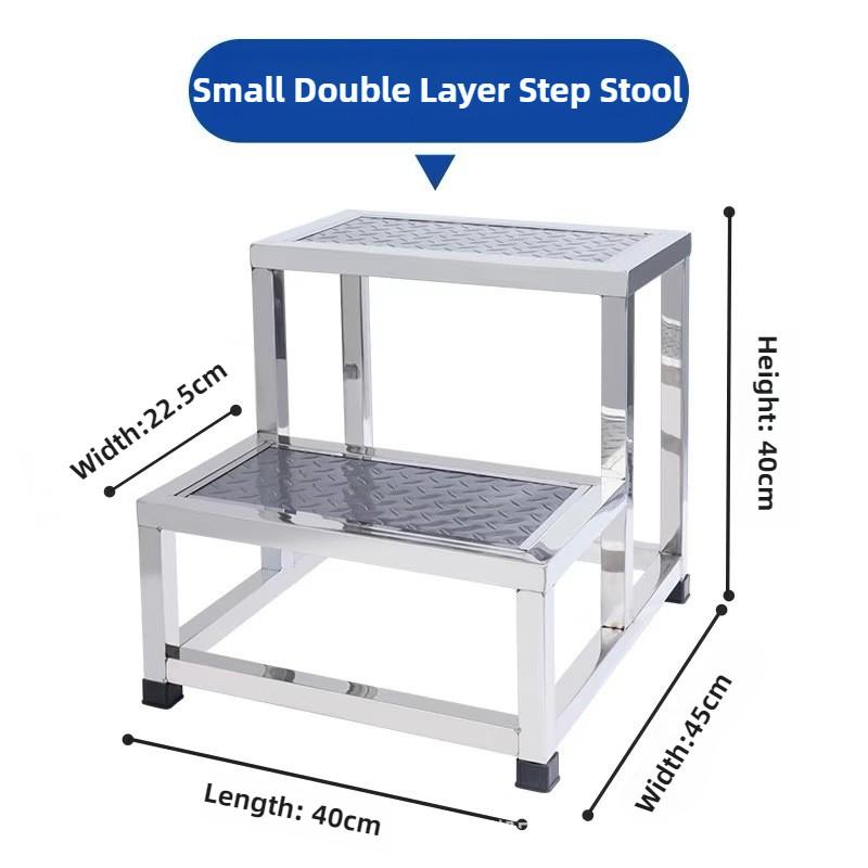Strong Weight-bearing Pedal Stool household Portable Footstool Thickened Stainless Steel Step Stool
