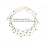 Elegant Vintage Rhinestone Necklace Exquisite Colored Crystal Necklace  Women