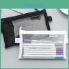 Transparent Mesh Pencil Bag For Students With Large Capacity Storage**