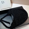 Dongdaemun Dd Circle Yarn Cute Ear Protection Hat Warm Soft Waxy Elastic Face Small Knitted Flying Hat