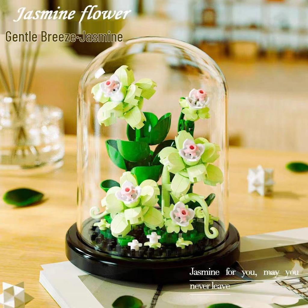 Music Flower Box Compatible Building Blocks Bouquet: Sunflower & Carnation Toy for Children and Teachers