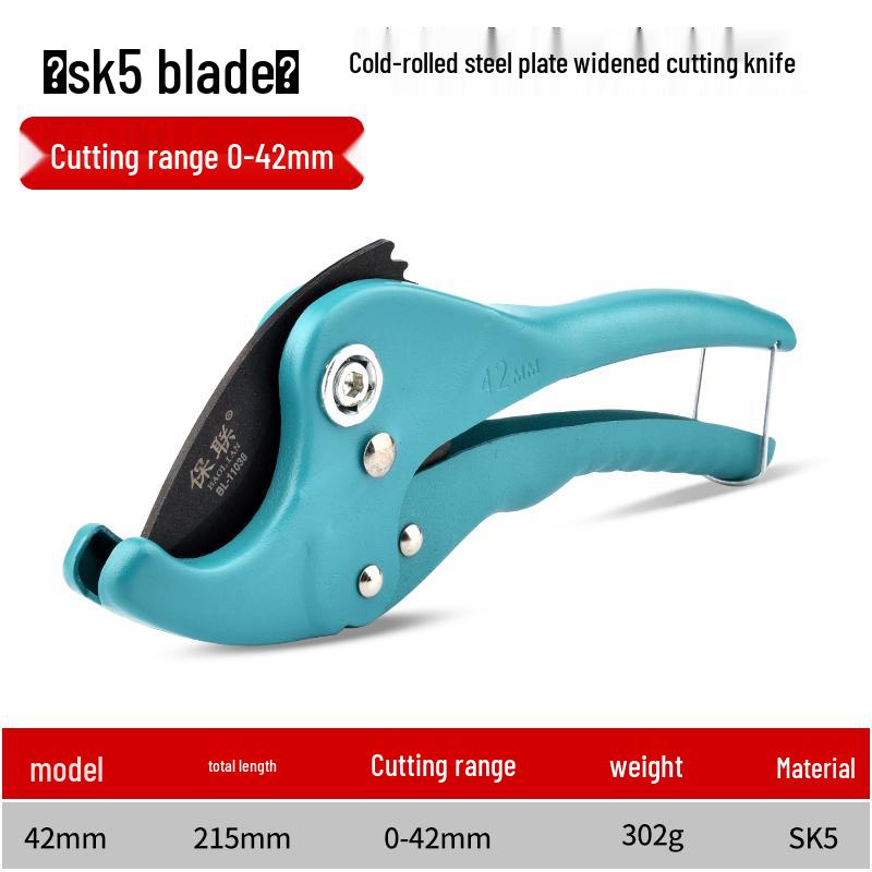 Professionelle PVC-Rohrschere - Schnellschneidewerkzeug für Wasserrohr & Leerrohr