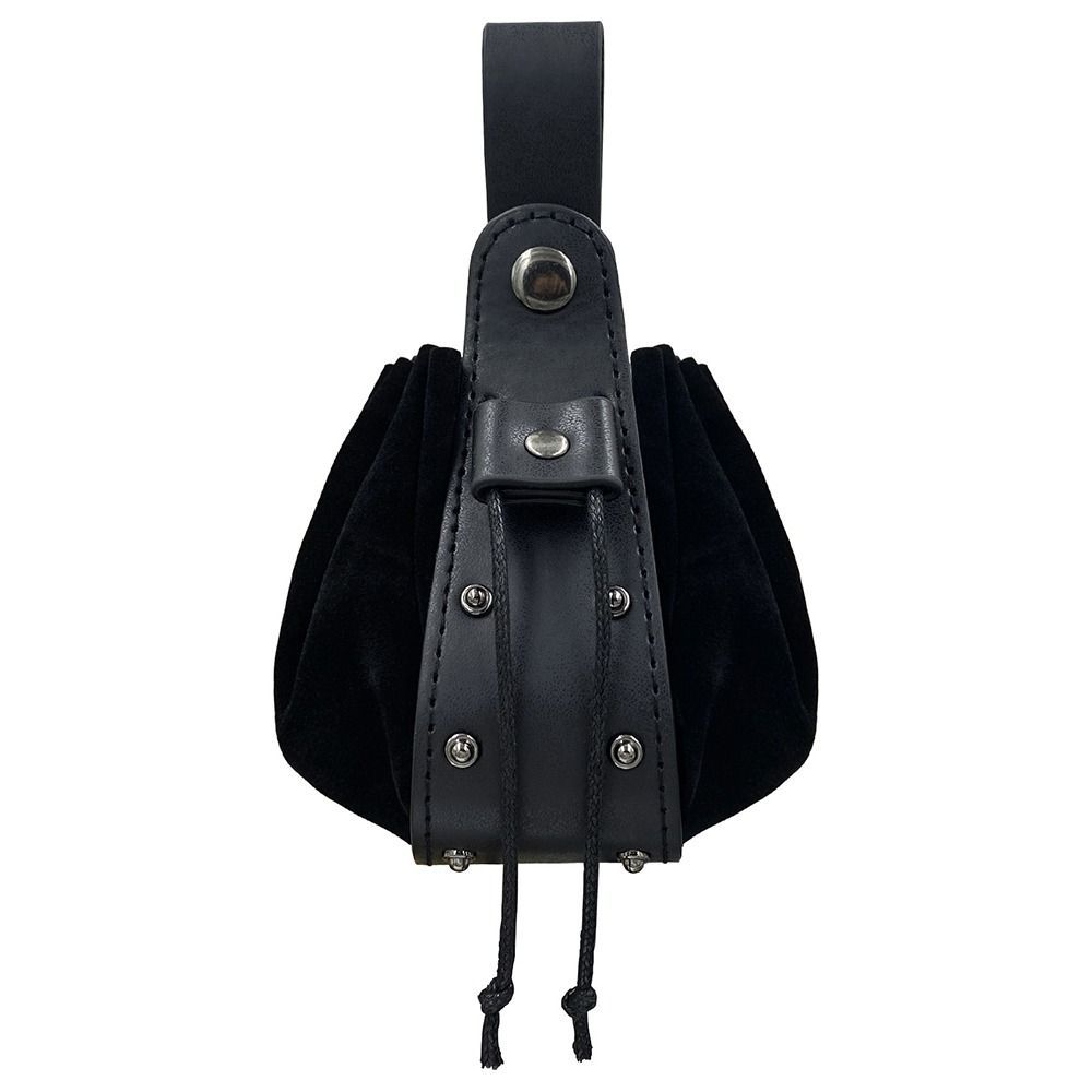 Подвесная поясная сумка с ремнем, прочная конструкция со шнурком, средневековая поясная сумка викинга, портативный винтажный кошелек для монет