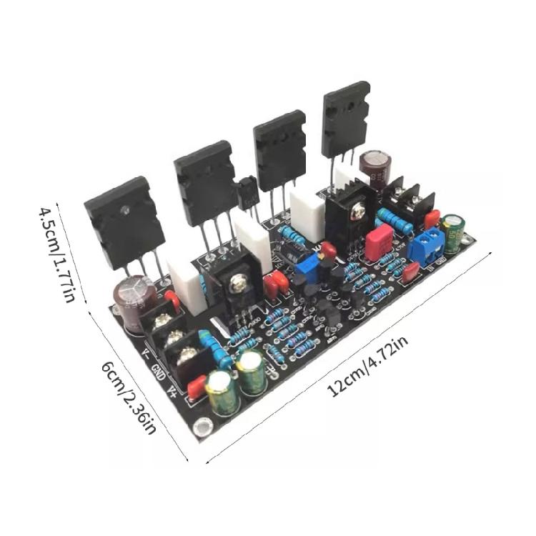 Upgraded 200W Mono Power Amplifier 1943+5200 High Power Amp Board With Speaker Protective Tube Accessories
