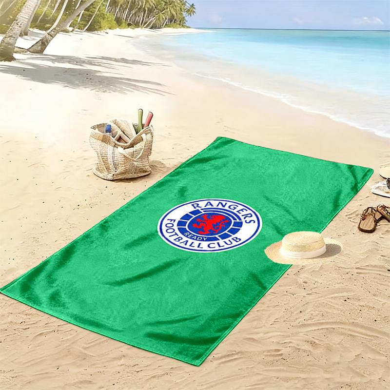 1 Stück Rangers FC Strandtuch, Outdoor-Strandtuch, Ideale Strandutensilien und Urlaubsartikel