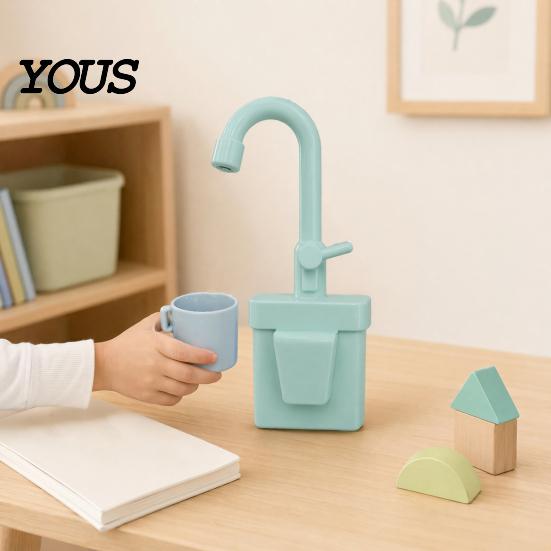 Leak-proof Kids Faucet Pretend Play Sink Toy Replacement, Electric Water Circulation Child Safe Kitchen for Kitchen, Dishwasher Role Interactive