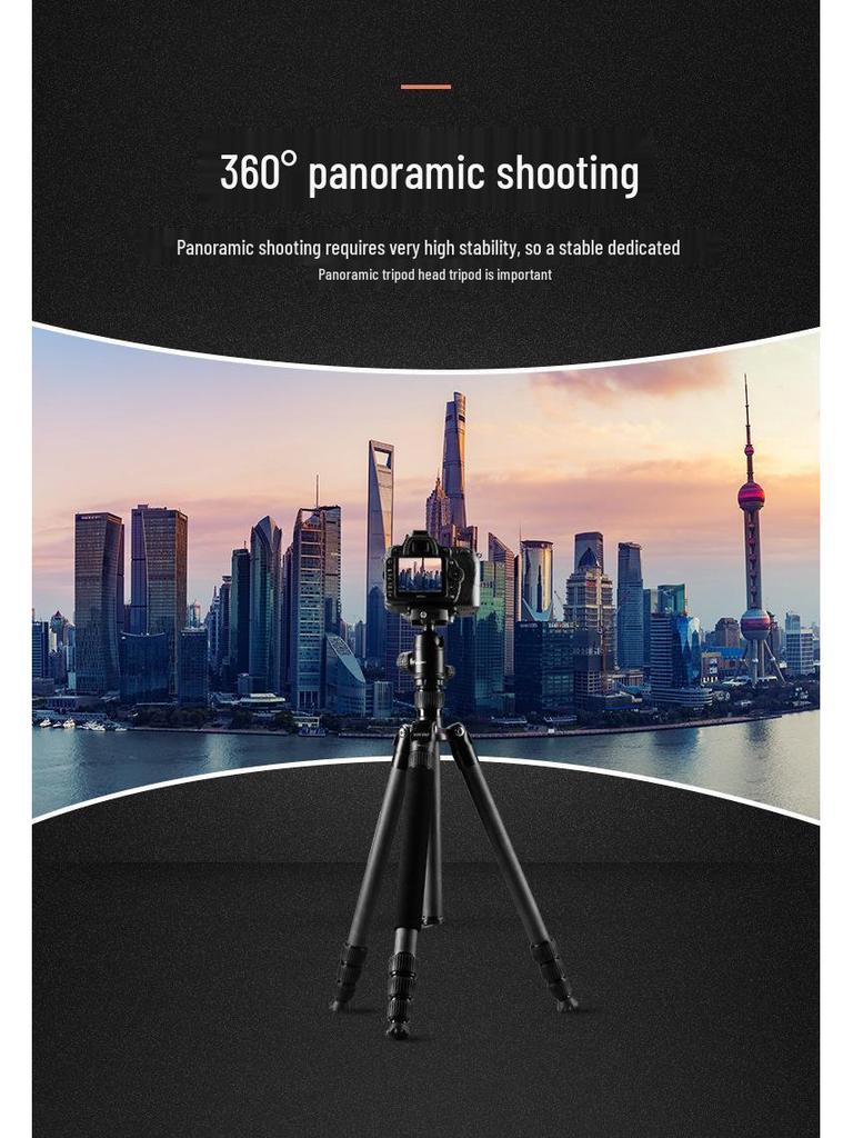 Weifeng C6620A Carbon Fiber Lightweight DSLR Camera Tripod