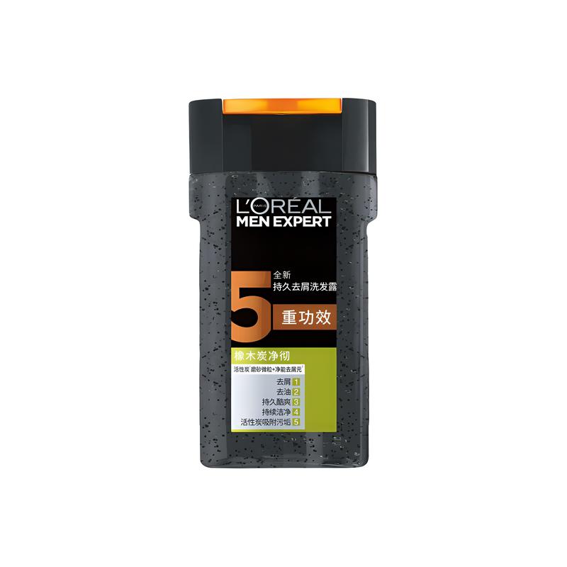 Loreal Paris Men s Purifying Shampoo, deep cleansing, refreshing and anti-dandruff, , silicone-free Mens Oak Charcoal Clarifying Shampoo-700ml