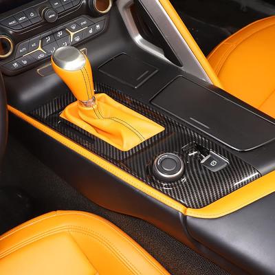 Rivestimento del pannello del cambio in fibra di carbonio per Corvette C7 2014-2019