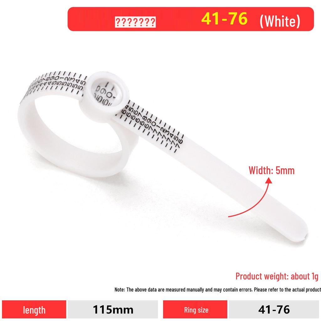 Ring Sizer with Magnifier Measuring Tape - Soft Belt-Style Finger Size Ruler Tool