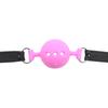 VaHppy Gags Black/Red/Pink PU Belt Silicone Balls 3.5/4.5/5cm SM Sex Toys Gagging Drooling Couple Bondage Games Adult Products