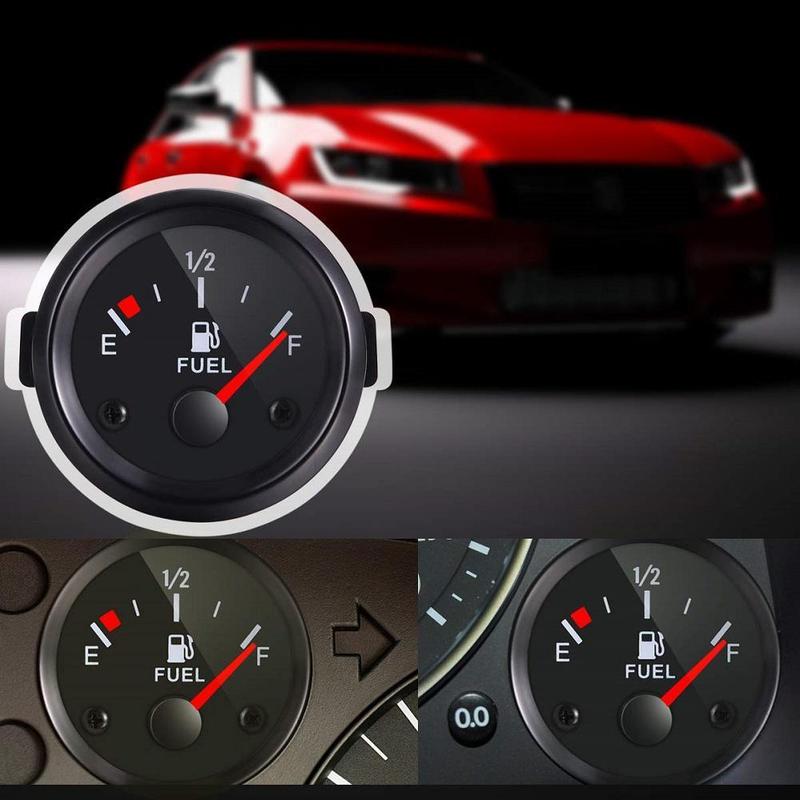 Universal Auto Car Fuel Meter White Backlight Pointer Fuel Gauges IP67 Waterproof Oil Tank Meter Indicator for Car Boat Marine