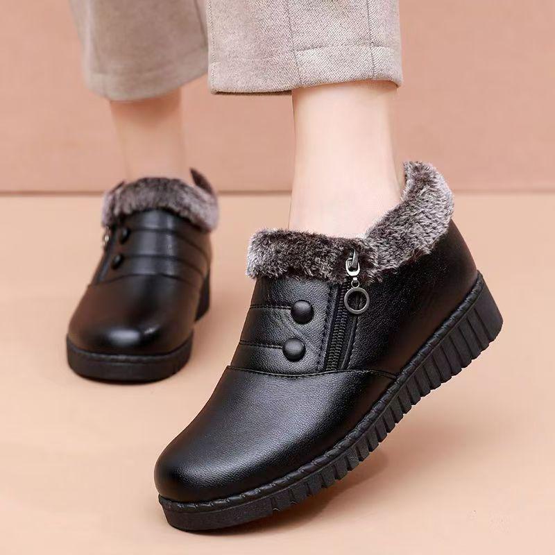 

Женские нескользящие зимние ботинки с теплой хлопковой и бархатной подкладкой 35 (for wide feet, choose one size up)