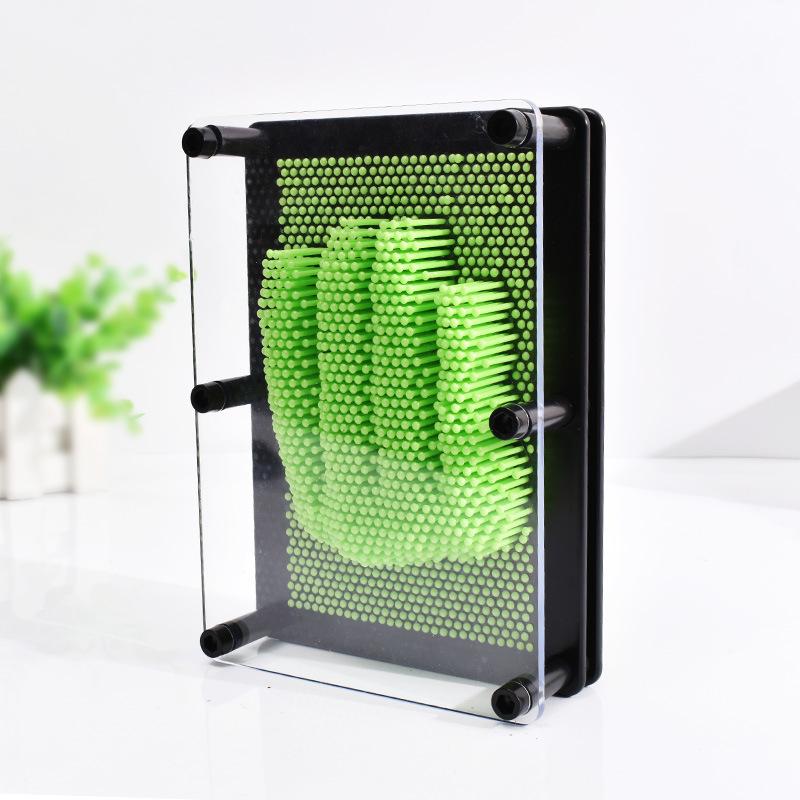 Funny 3D Clone Pixel Art Blocks Toy Colorful Pin Art Toy Clone Face Palm Model Pinart Kids Family Funny Game Creative Gifts