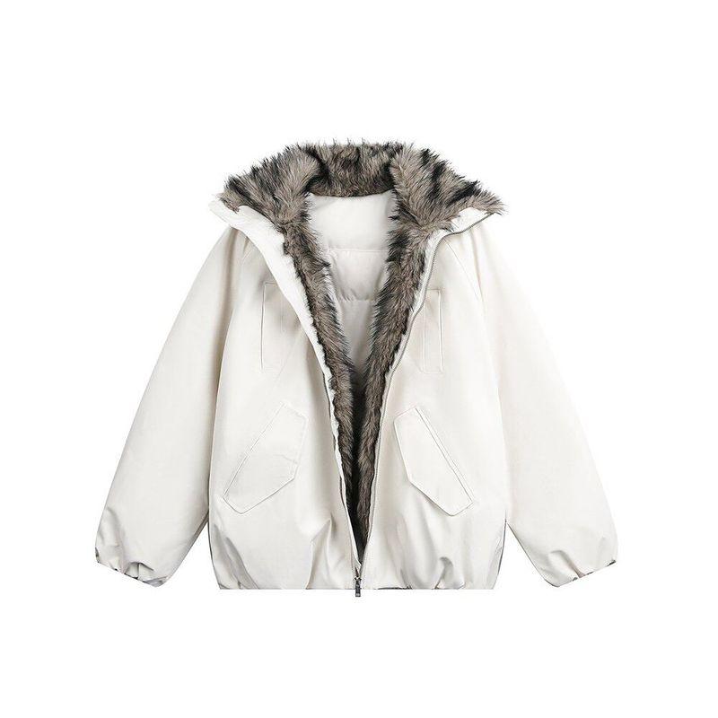 Dream Made Winter Thickened Wolf Throne Mountain Eagle Jacket Men's American Style Winter Clothing Boys' Cotton Coat Warm Cotton Jacket