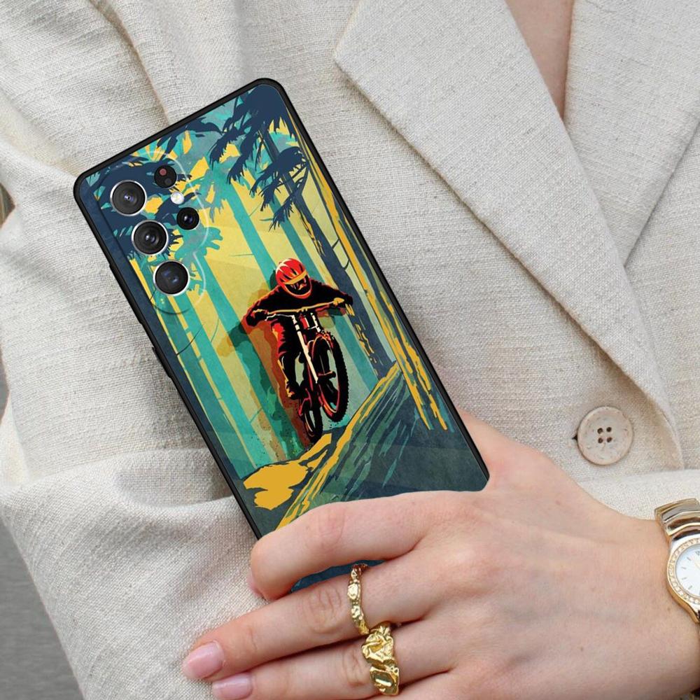 Ride Mountain Bike Bicycle Cell Phone Case for Samsung Galaxy S26 Ultra S25 S24 S23 S22 S21 S20 Note10 Cover