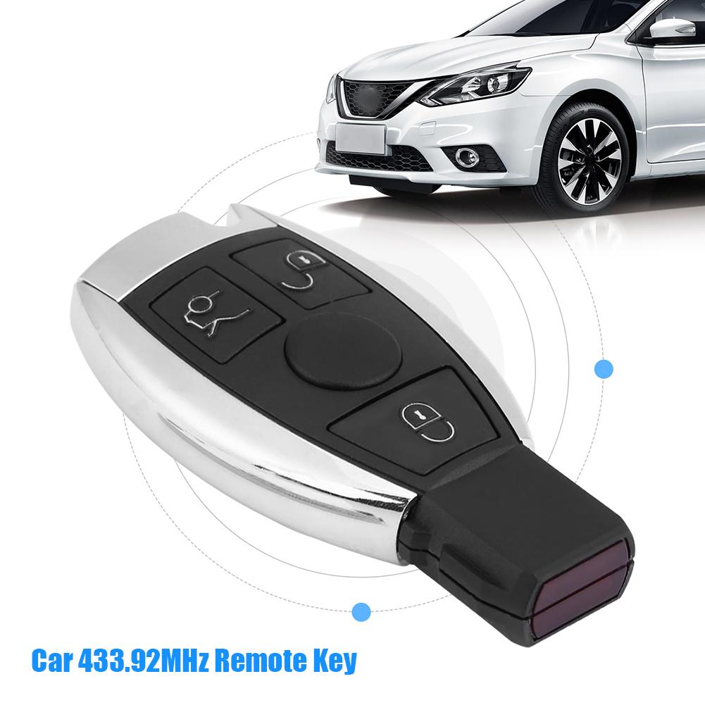 3 taste Auto Fernbedienung Schlüssel 433,92 MHz PCF9234 Chip Sender für Mercedes Benz BGA