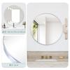 Homirio Wall Hanging Aluminum Round Makeup For Living Stylish Wall Hanging Mirror Diameter Mirror, Frame, Mirror, Mirror, Bathroom, Entrance, Room,