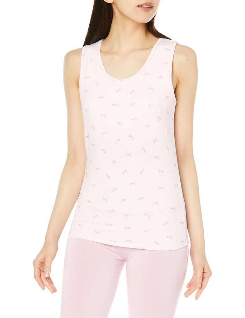 Gelato Pique Ribbon Pattern Cup Tank Top PWCT231250 Pink F Women's