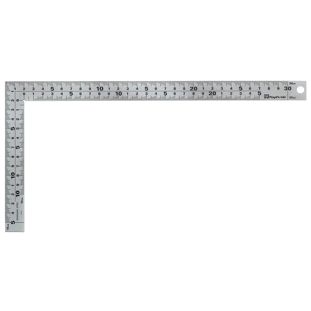 Niigata Seiki SK, hergestellt in Japan, silberfarbene, gebogene Skala, Ginryu Kaidan-Skala, dünn, breit, 30 cm, TH-30KD