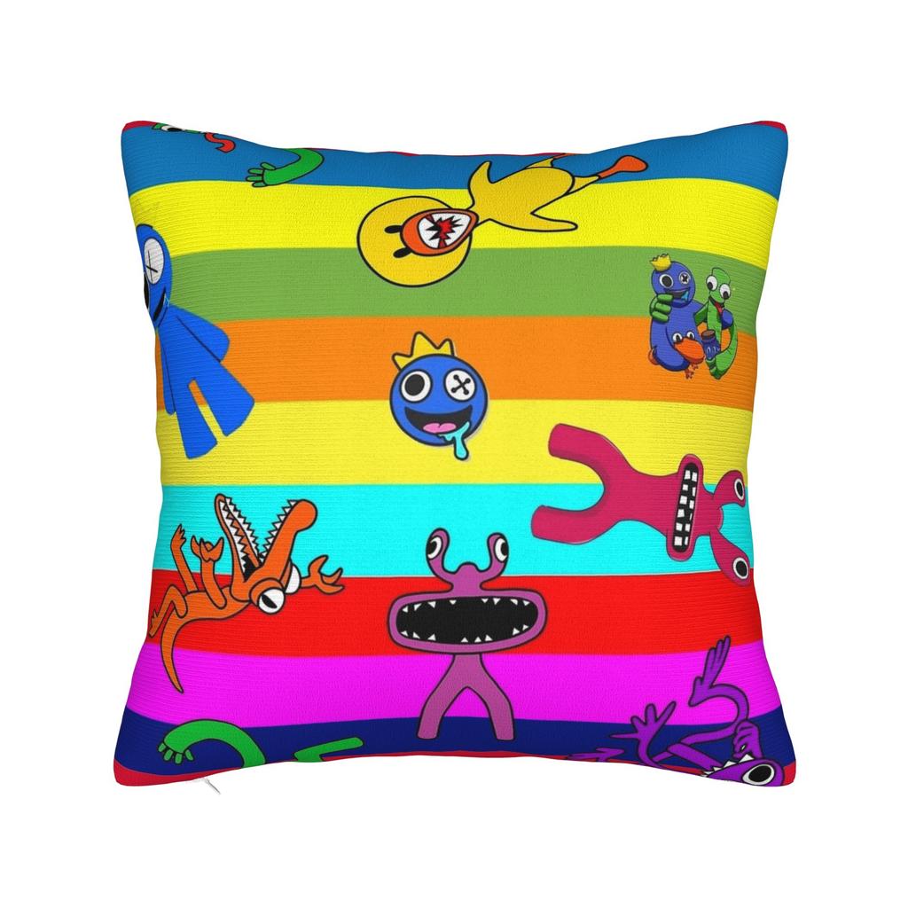 Rainbowes Friend Pillowcases Merchandise Printing Cushion Cover Throw Pillow Cover Chair Decorations Square Multi Size