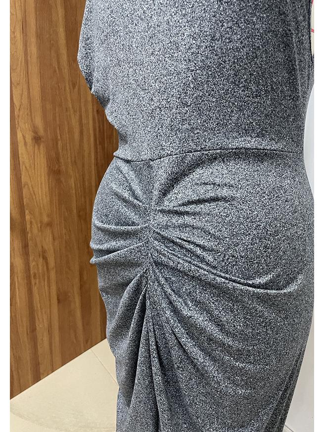 Letnia 2025 Dopasowana Sukienka Podkreślająca Talie z Rozcięciem - Styl Europejski i Amerykański z Krótkimi Rękawami