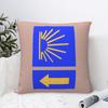 Custom Camino De Santiago Compostela Pilgrim Walk Modern Throw Pillow Covers Cushions Cover for Sofa