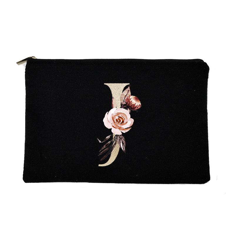 Bridesmaid Makeup Bag Letter Print Travel Cosmetic Case Female Beauty Organizer Toiletry Storage Pouch Purse Wedding Bride Gift
