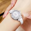 OLEVS 9983 Women's Watches Light Luxury Fashion Original Quartz Watch for Ladies Waterproof Leather Strap Luminous Diamond Dial