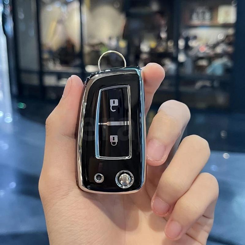 2/3 Buttons Tpu Car Folding Key Case Cover Shell Fob For Nissan X-Trail Juke F15 Rogue Qashqai J11 Tiida Murano Maxima Quest