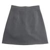 Gray A-line High Waist Midi Skirt - Women's Spring/Autumn 2024 Bodycon Style