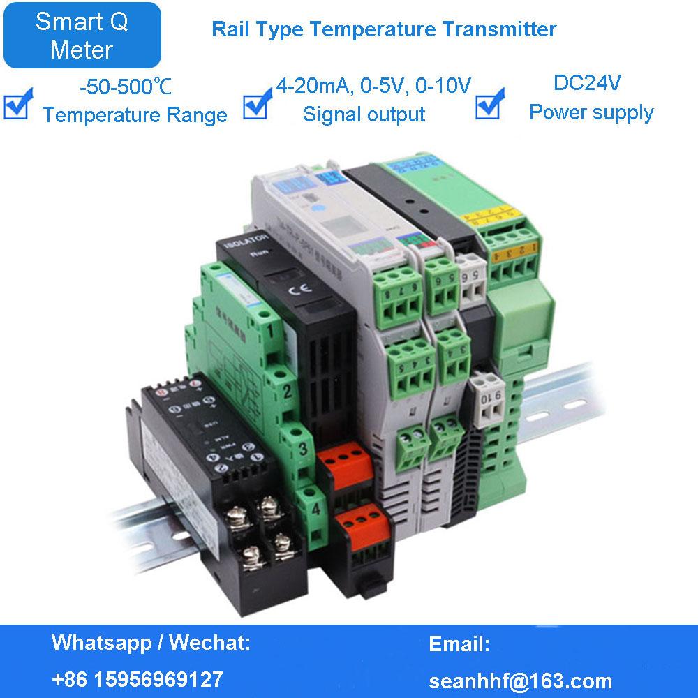Intelligent Thermal Resistance temperature transmitter signal isolation module Pt100 thermocouple to current voltage 485
