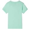 T-shirt enfants à manches courtes vert clair 92/104/116/128/140